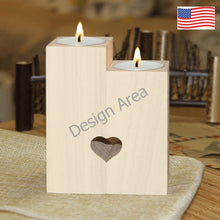 Load image into Gallery viewer, Custom Wooden Candle Holder (Without Candle)