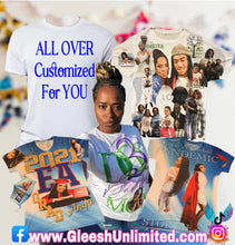 Load image into Gallery viewer, Customized Unisex White T-Shirt ALL Over (Men’s/Unisex)
