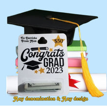 Load image into Gallery viewer, Personalized Graduation Money & Gift Card Holder