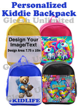 Load image into Gallery viewer, Personalized Kiddie Backpack
