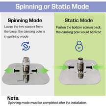 Load image into Gallery viewer, Spinning/Static Exercise Dance Pole aka Stripper Pole (New Open Box Item)