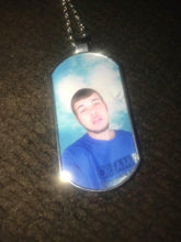 Load image into Gallery viewer, Personalized Dog Tag Memorabilia - Double Sided Chain
