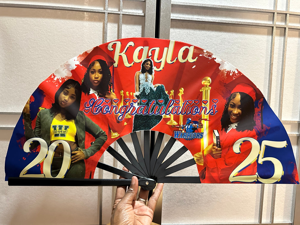Custom 25” Clack Fan – Designed by Gleesh Unlimited