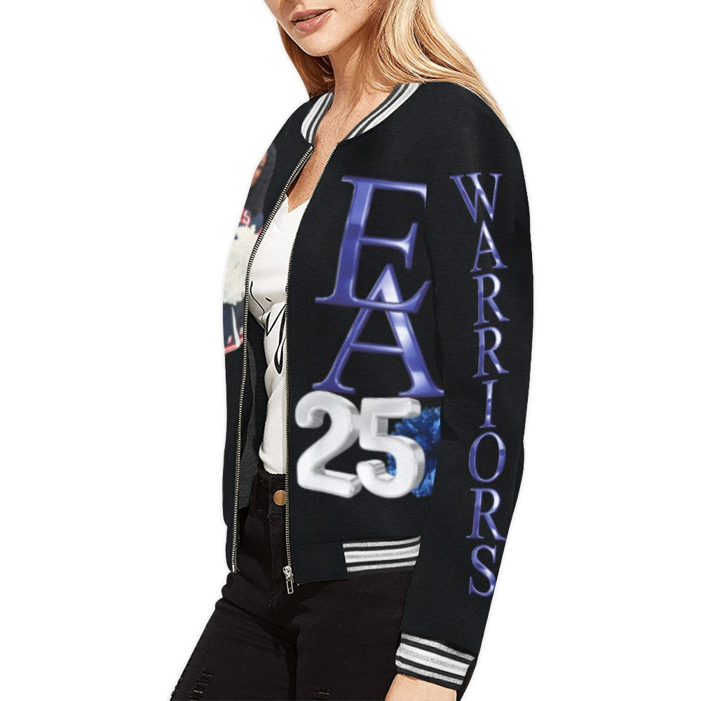Custom All-Over Letterman Bomber Jacket