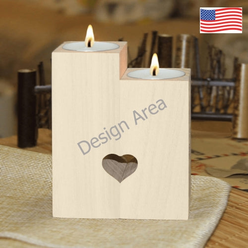 Custom Wooden Candle Holder (Without Candle)