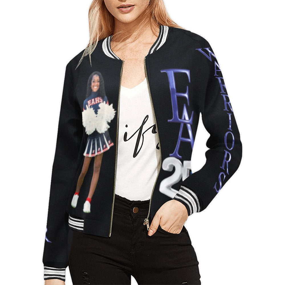 Custom All-Over Letterman Bomber Jacket