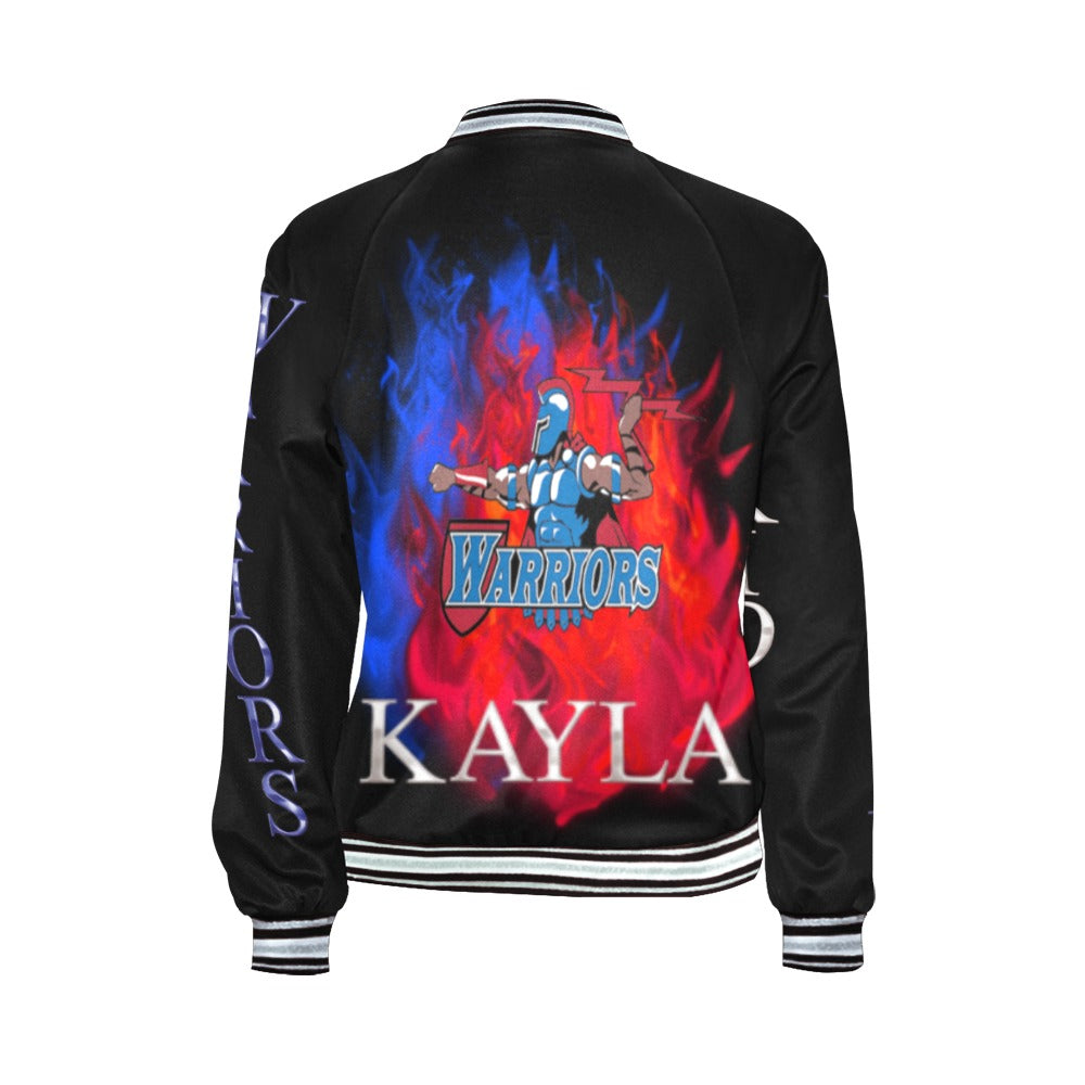 Custom All-Over Letterman Bomber Jacket