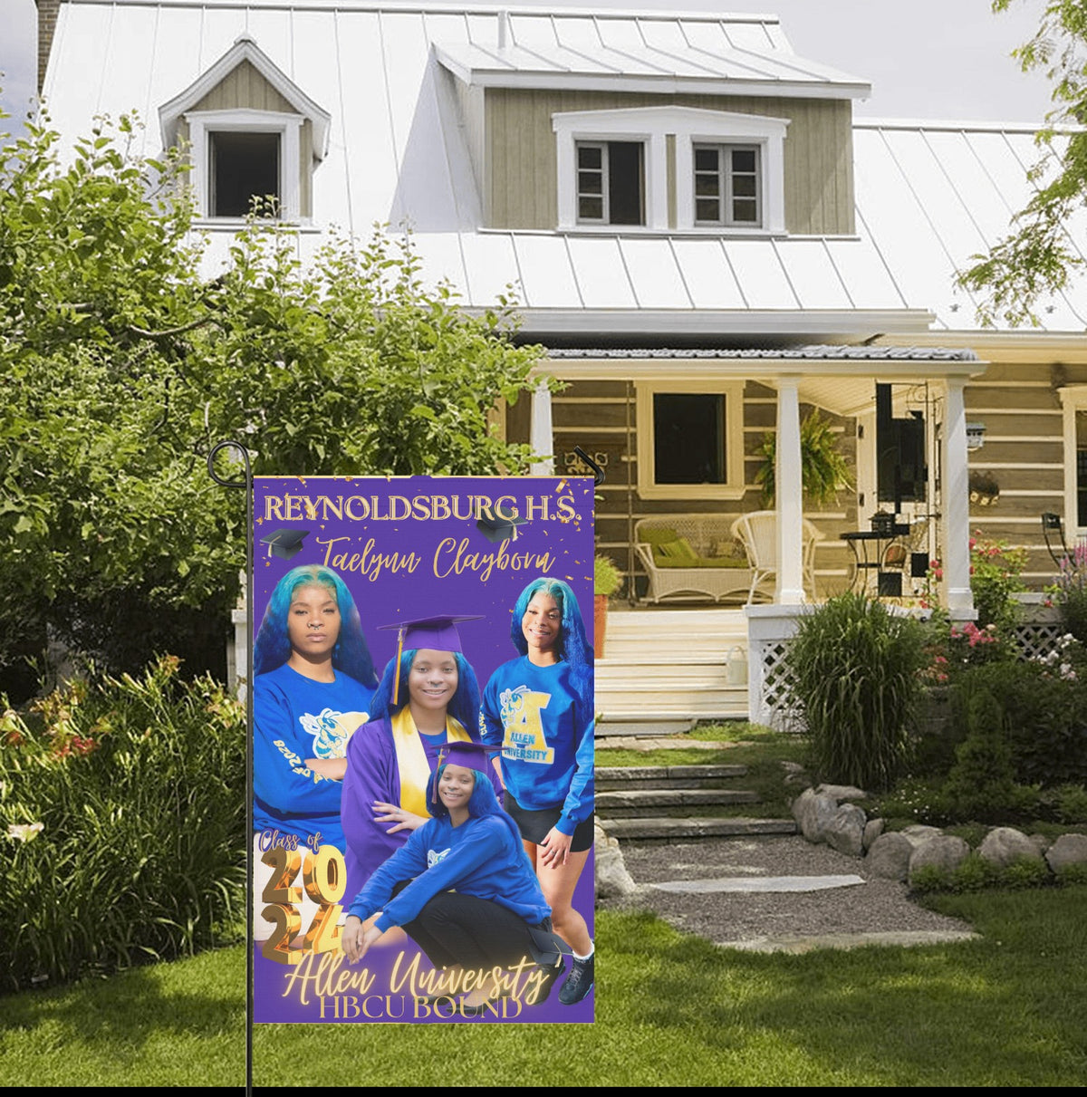 Custom Garden Flag Banners - Fabric