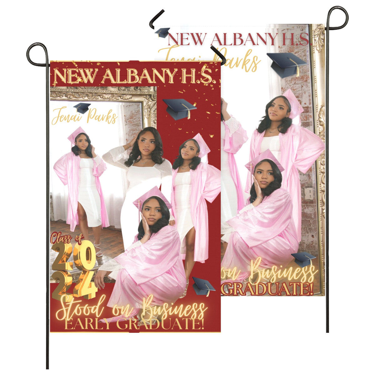 Custom Garden Flag Banners - Fabric