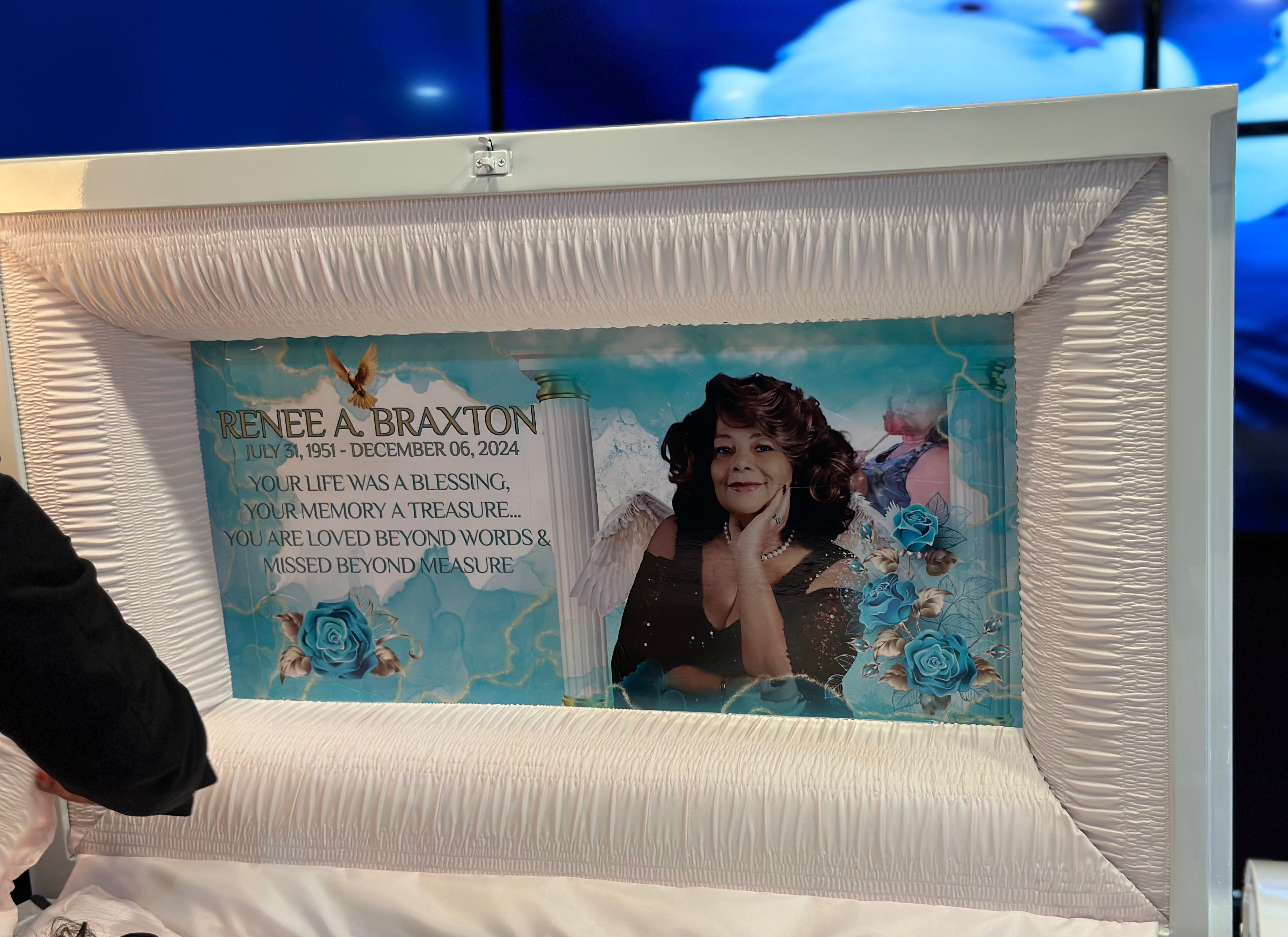 Custom Memorial Casket Panel Insert