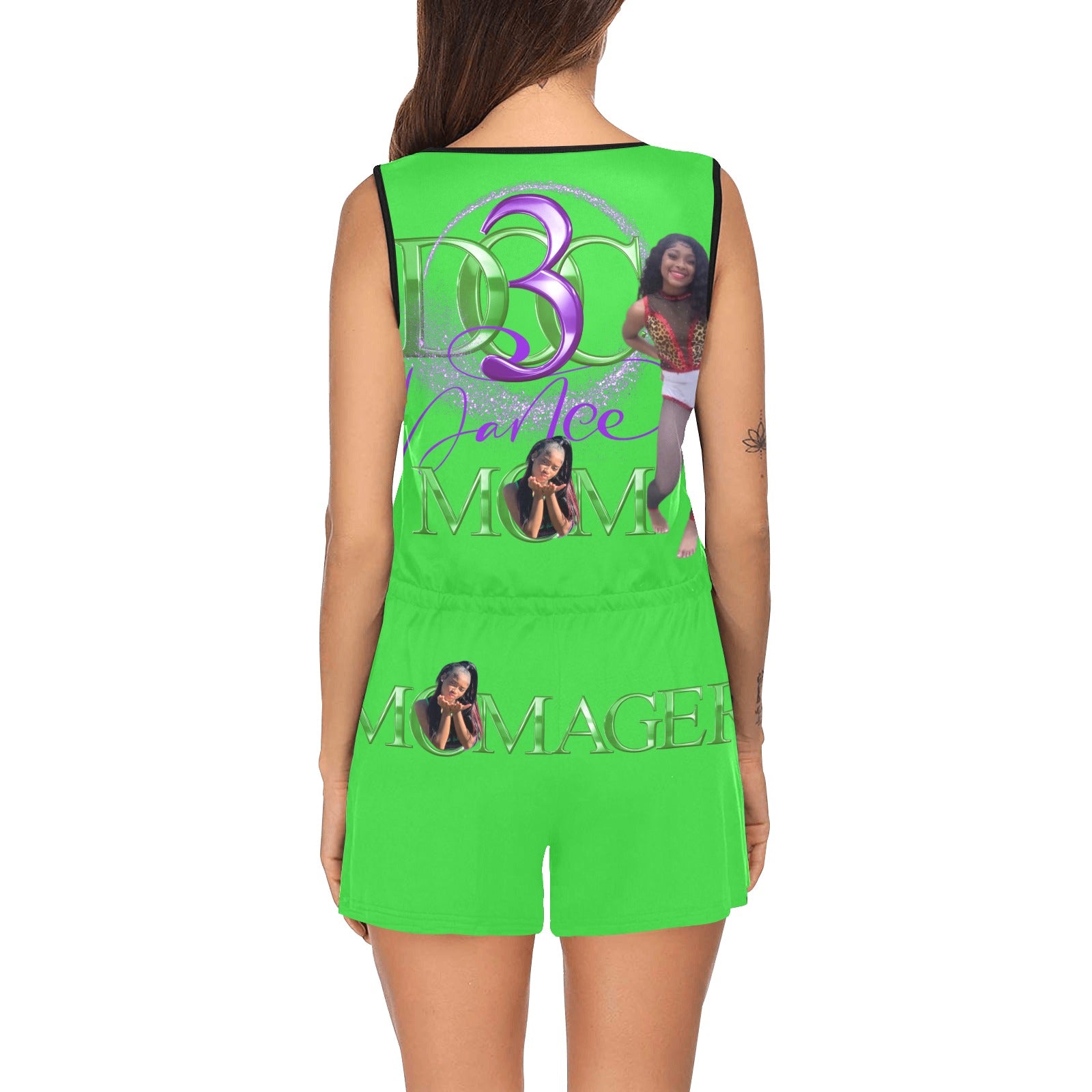 Custom All-Over Shorts Jumpsuit – Women
