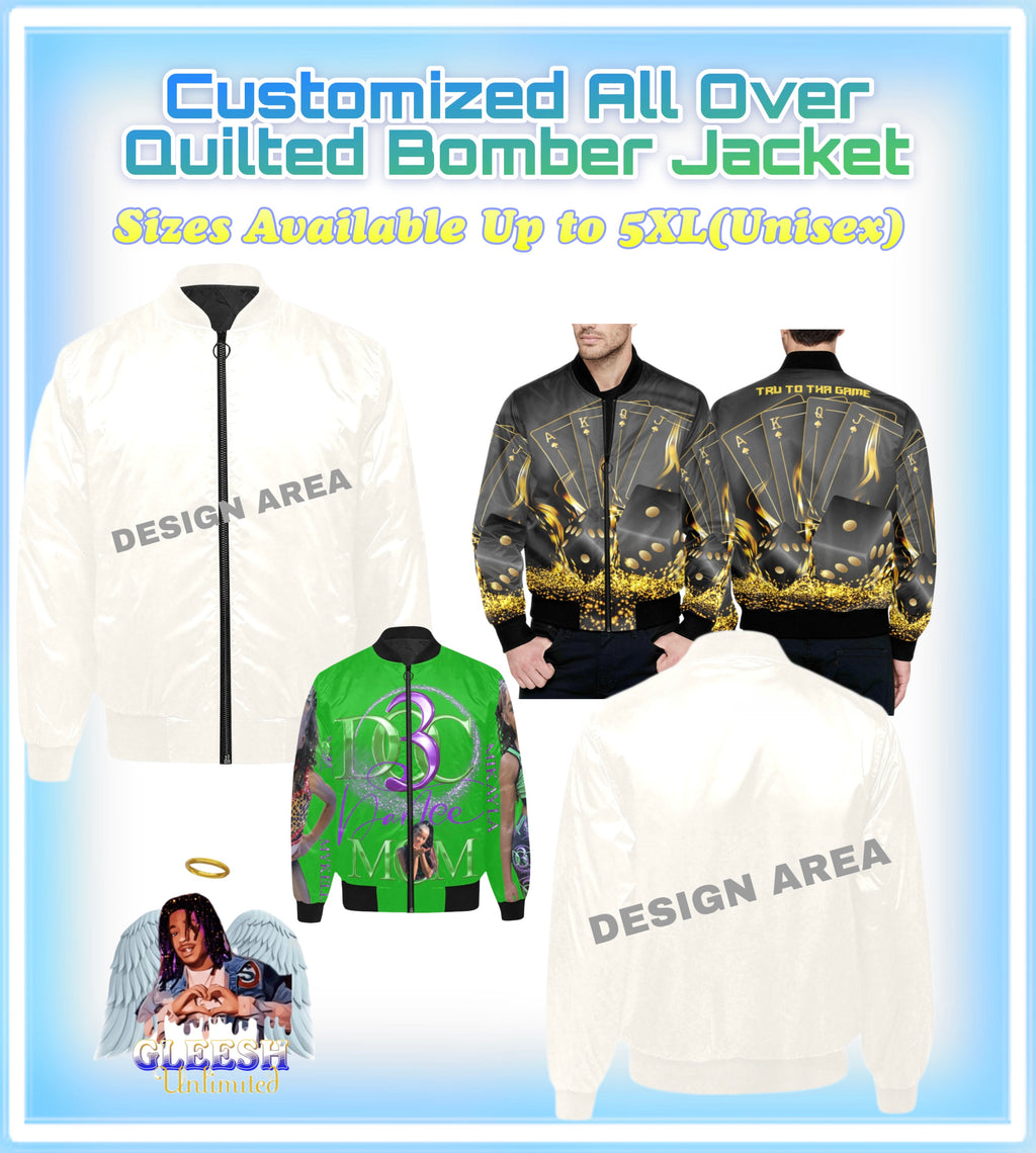 Custom All-Over Quilted Bomber Jacket – His & Hers