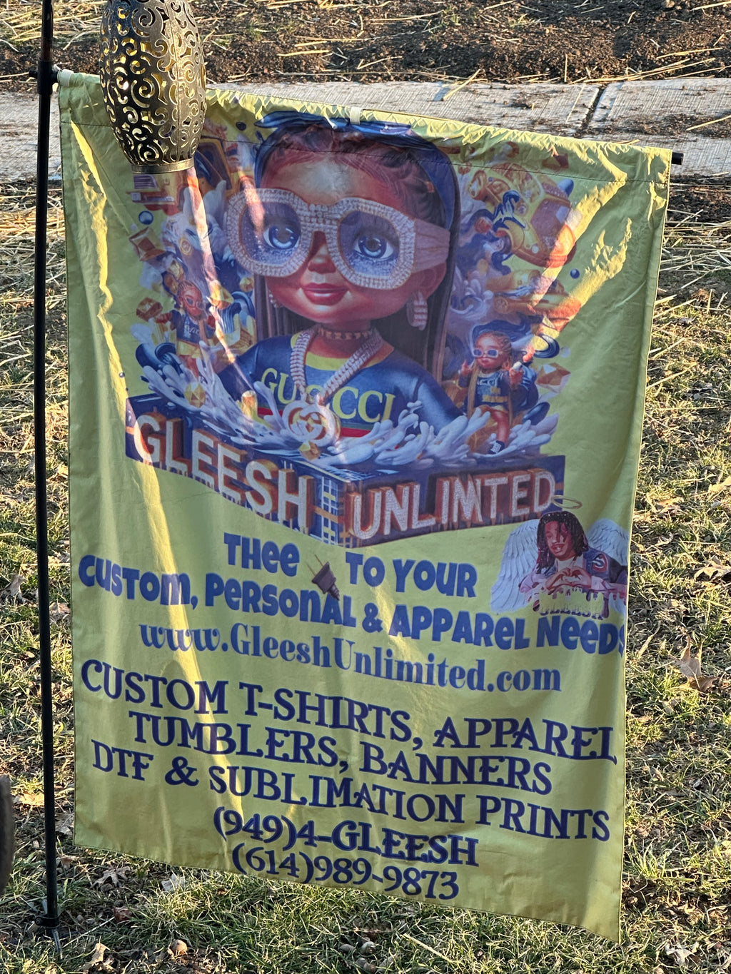 Custom Garden Flag Banners - Fabric