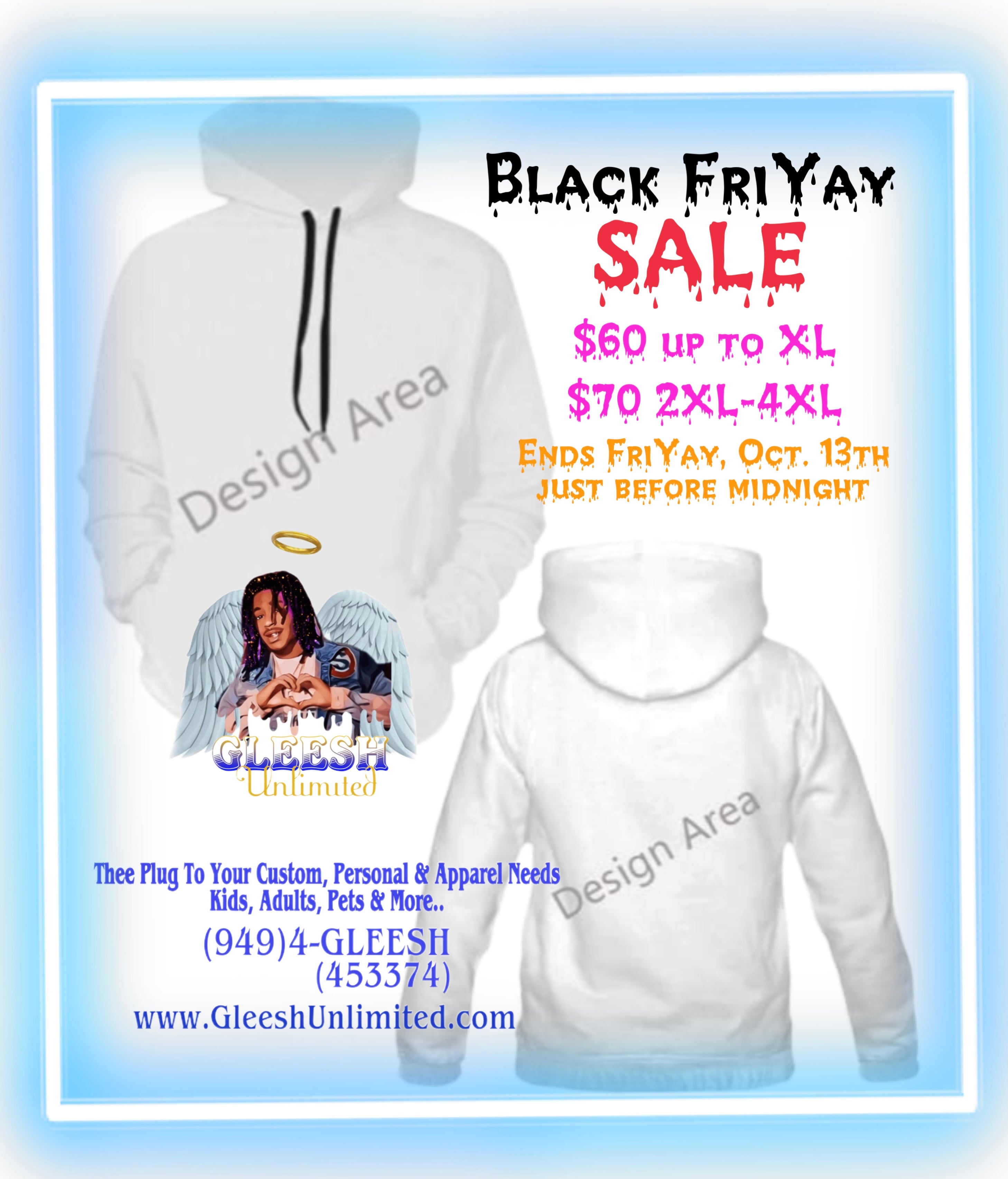 Men’s Custom All-Over Hoodie Sweatshirt