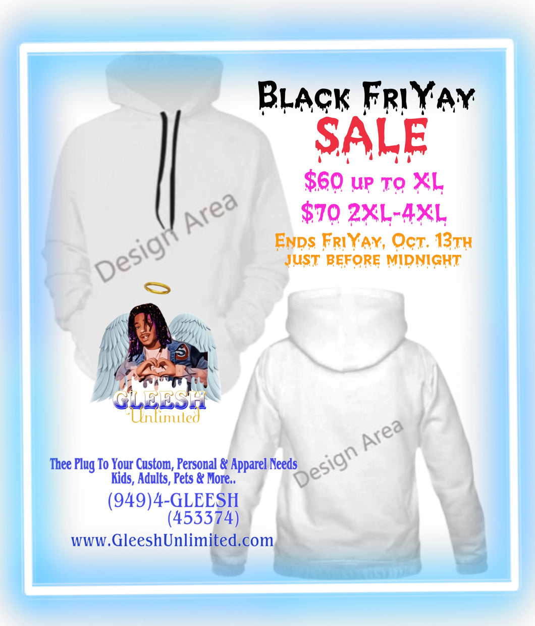 Men's Customized Exclusive All Over Hoodie Sweatshirt