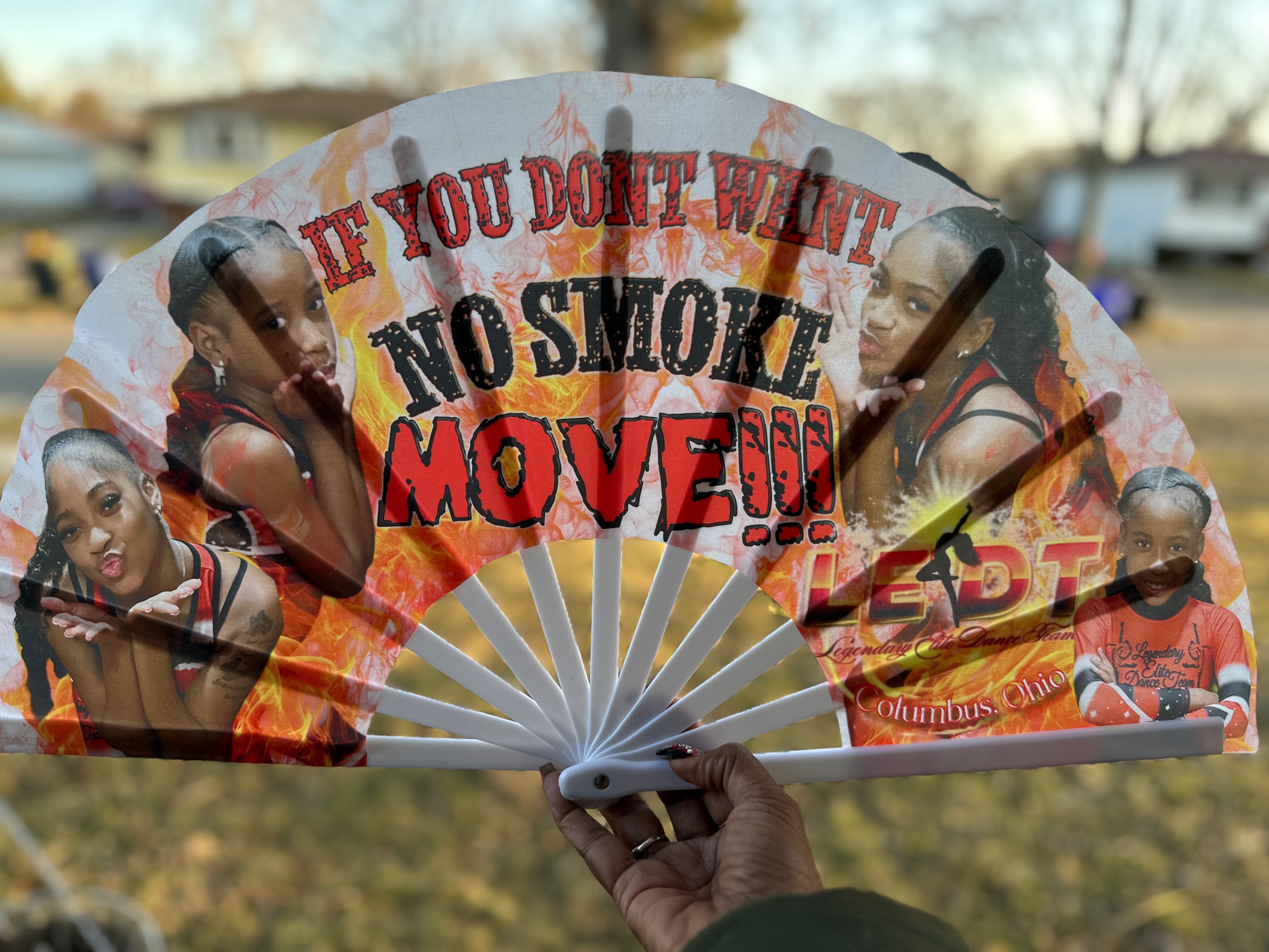 Custom 25” Clack Fan – Designed by Gleesh Unlimited