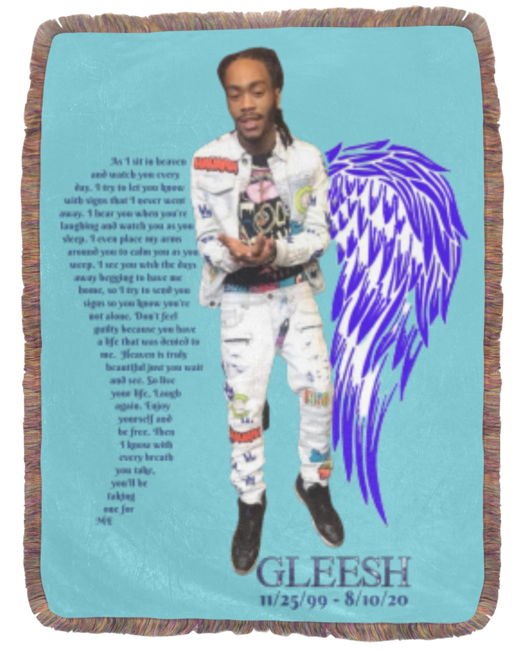 Custom Ultra-Soft Fringe Blanket