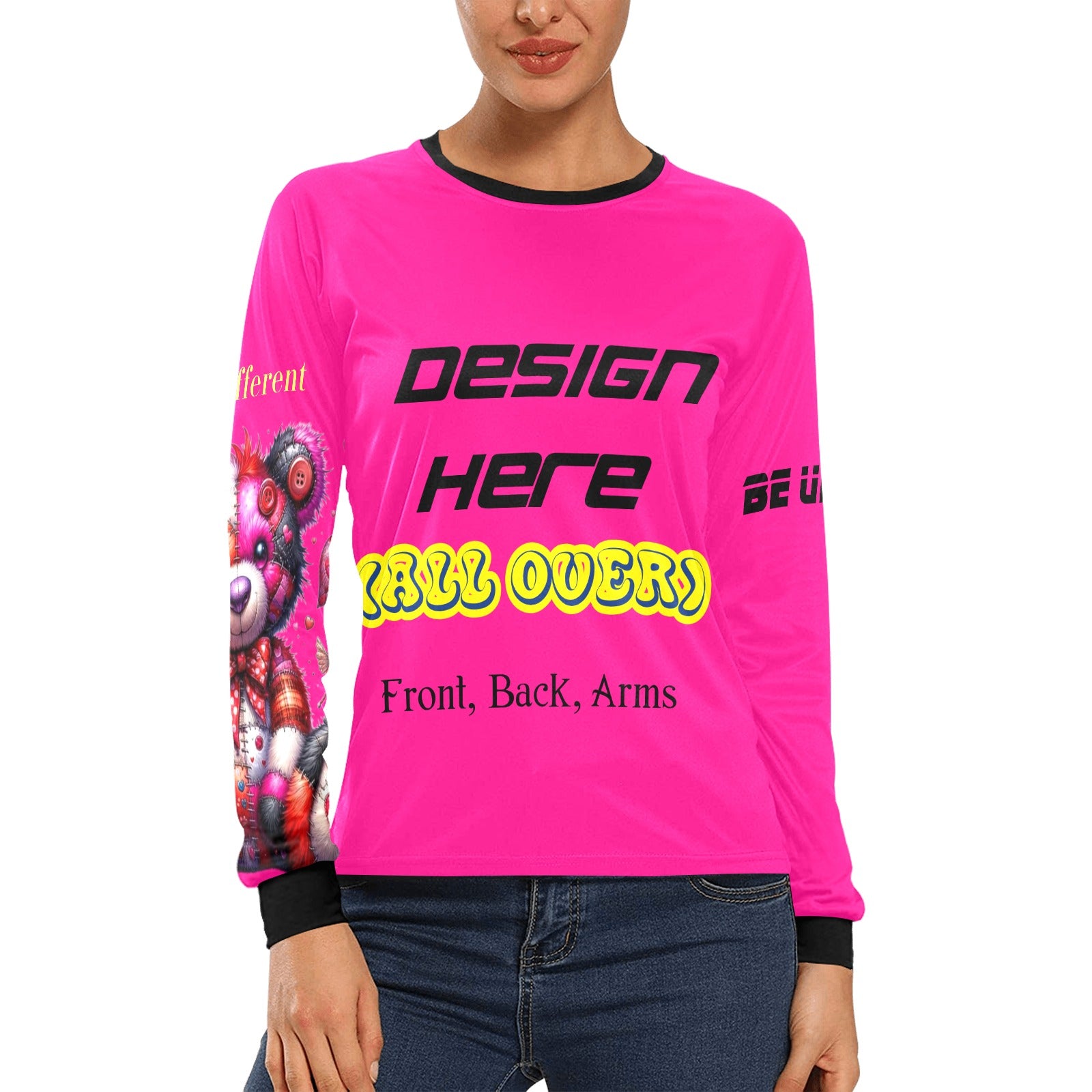 Custom All-Over Long-Sleeve Shirt – His & Hers