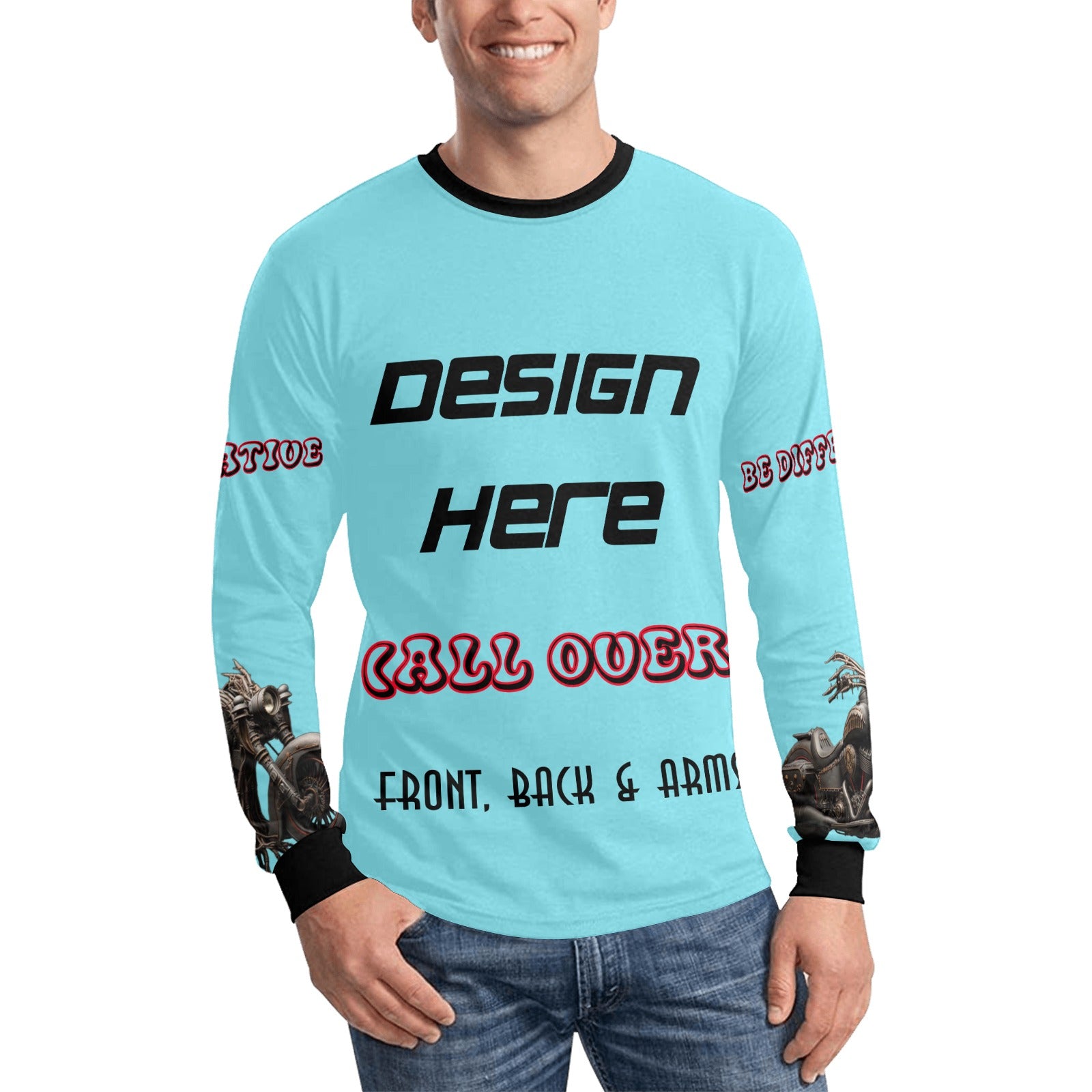 Custom All-Over Long-Sleeve Shirt – His & Hers