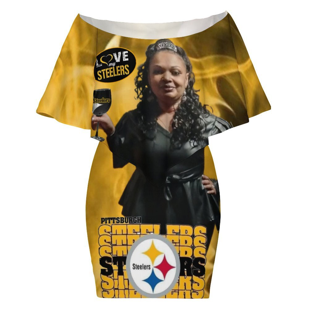 Custom cheer photo dress design by Gleesh Unlimited