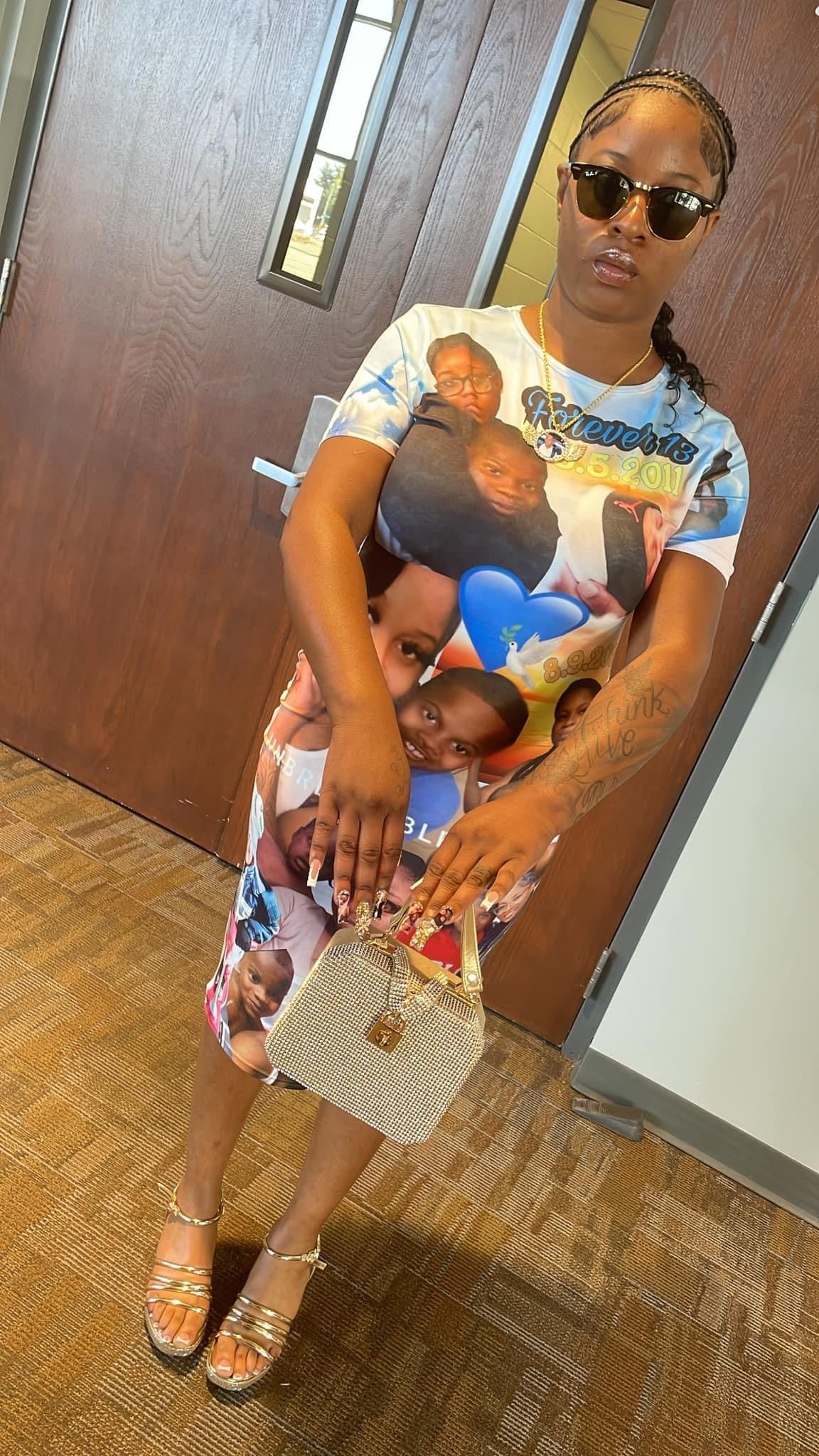 Custom memorial apparel dress set by Gleesh Unlimited
