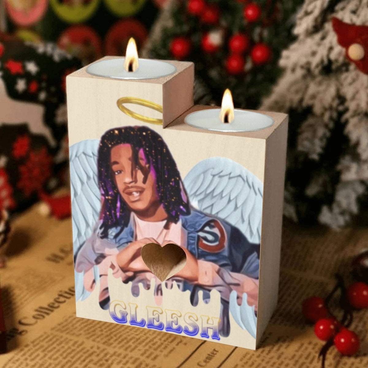 Custom Wooden Candle Holder (Without Candle)