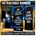 GLEESH Unlimited retractable banner display mockup