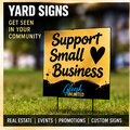 GLEESH Unlimited custom yard signs mockup