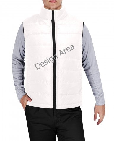 Customized Exclusive All Over Print Padded Vest Jacket (His & Hers)