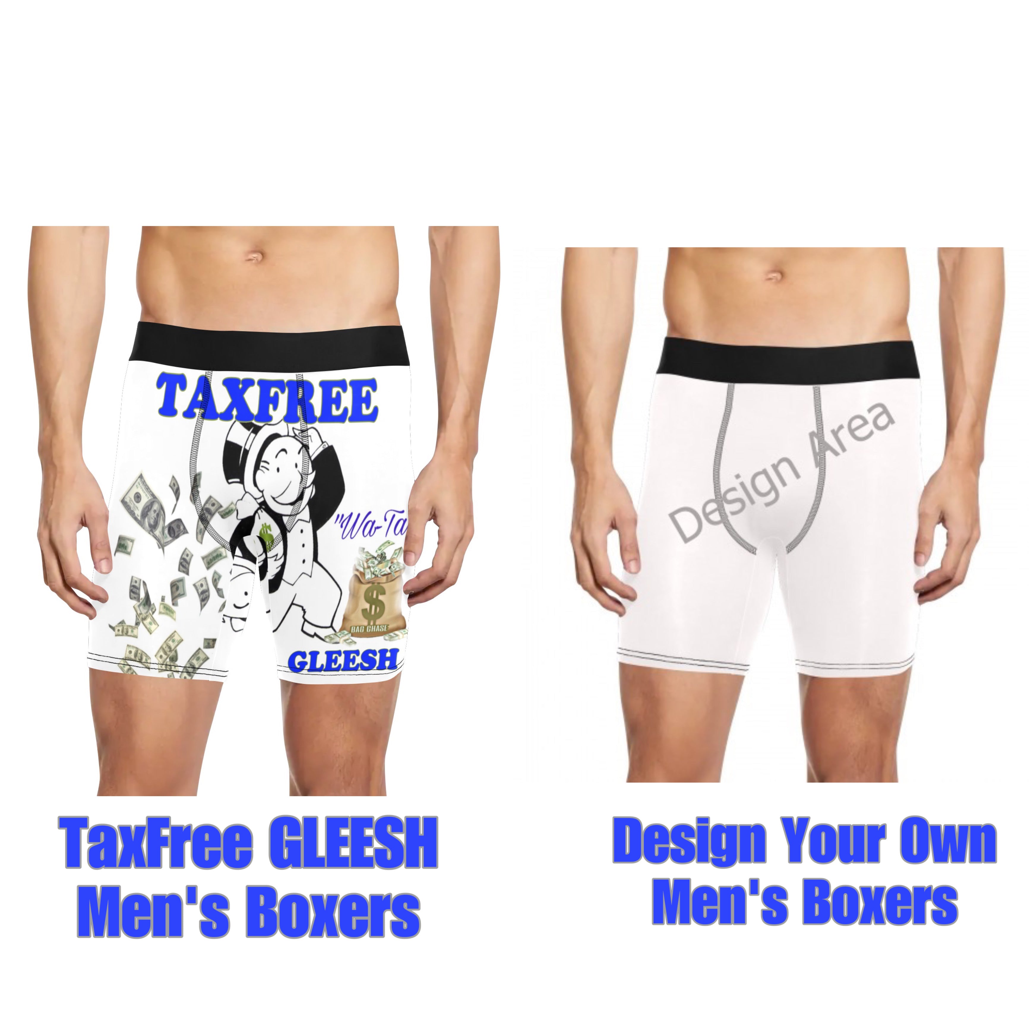 Custom Taxfree GLEESH Long-Leg Boxer Briefs – Men