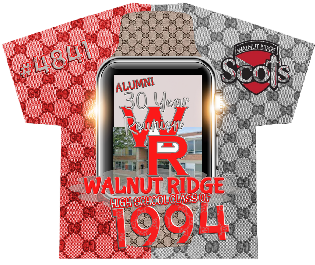 Walnut Ridge High School Class of 1994, 30 Year Reunion T-Shirt