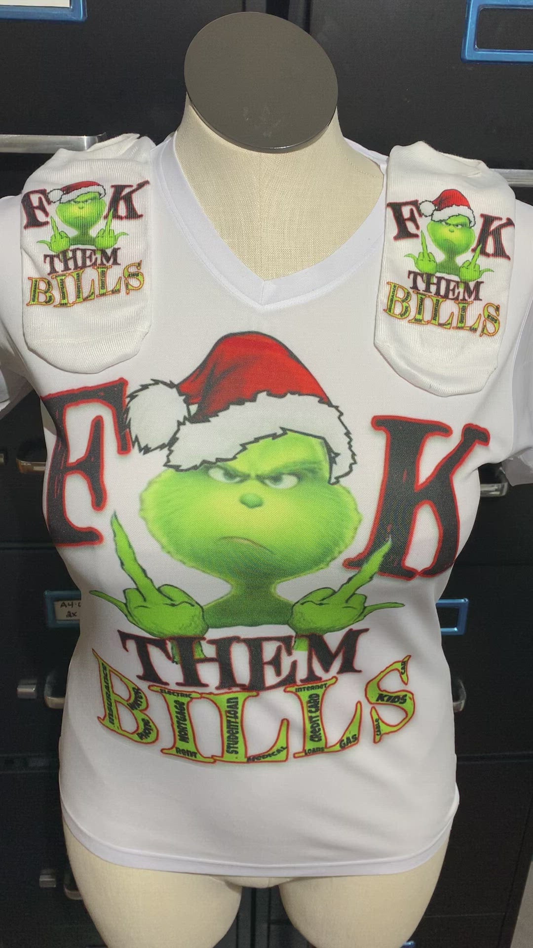Christmas Socks - Fuk Them Bills