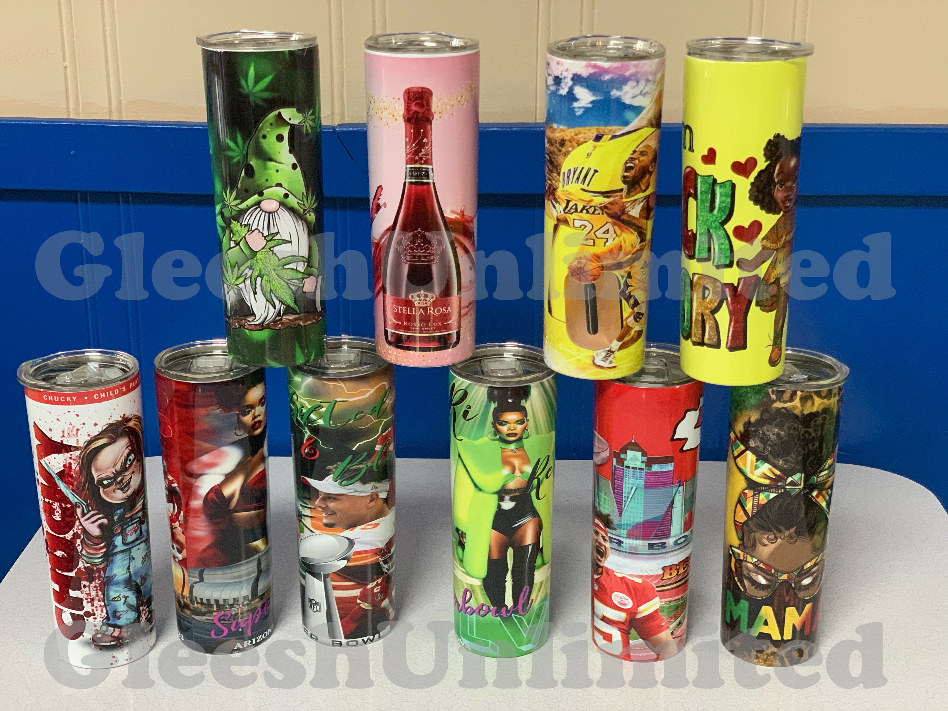 20oz Tumblers With Reusable Straw