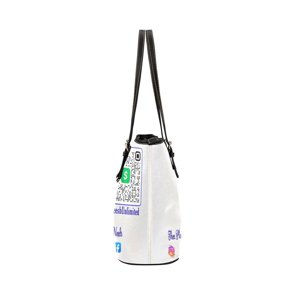 Custom Leather Tote Bag – All-Over Print