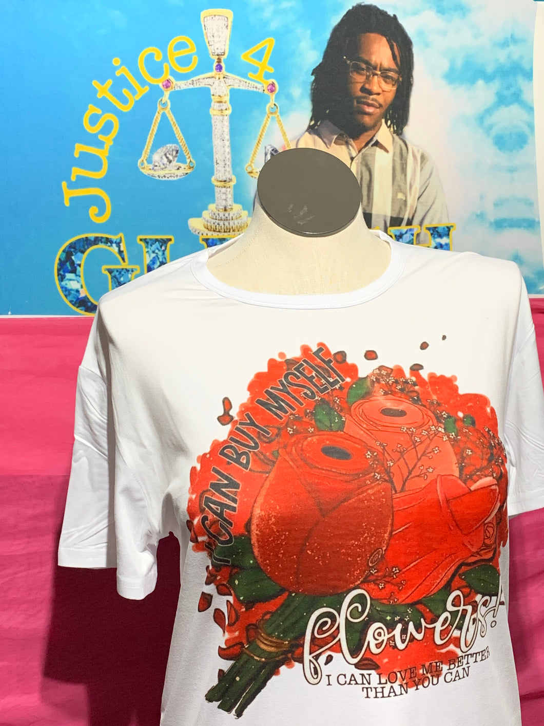 Valentine Flowers T-Shirt -Mens(Unisex) sizes