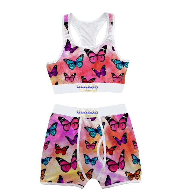 GLEESH Unlimited Multicolor Ladies Boyshort Set