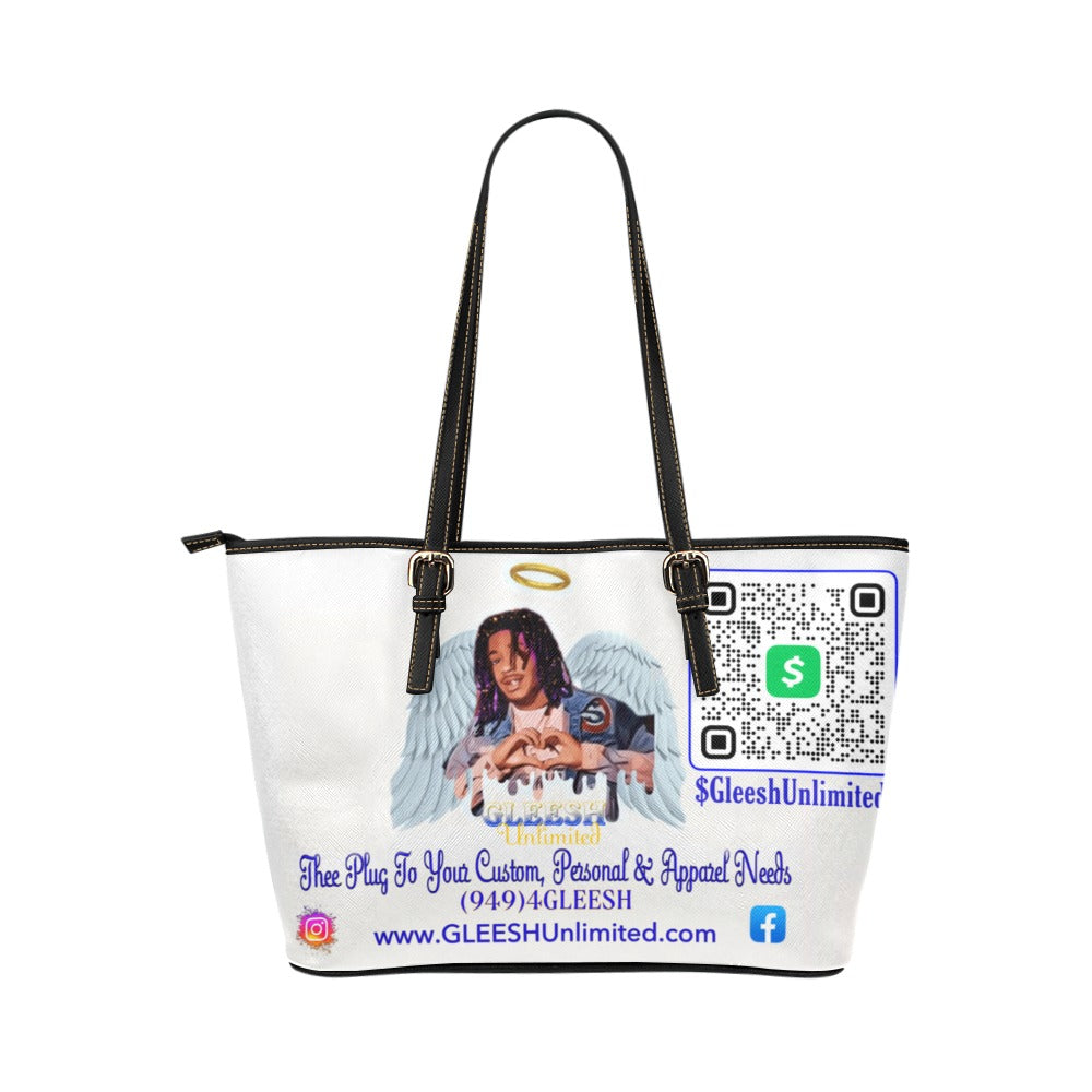 Custom Leather Tote Bag – All-Over Print